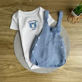 Набір з боді і вʼязаного ромпера