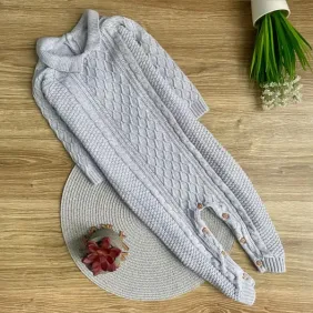 Вʼязаний дитячий ромпер