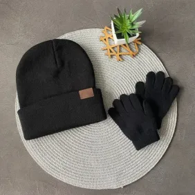 Теплий набір з шапки і рукавиць