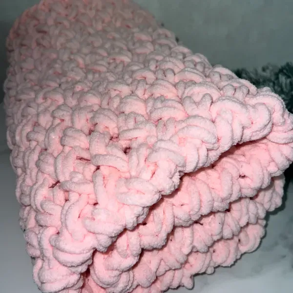 Дитячий плед із алізе пуфі 80х80 см